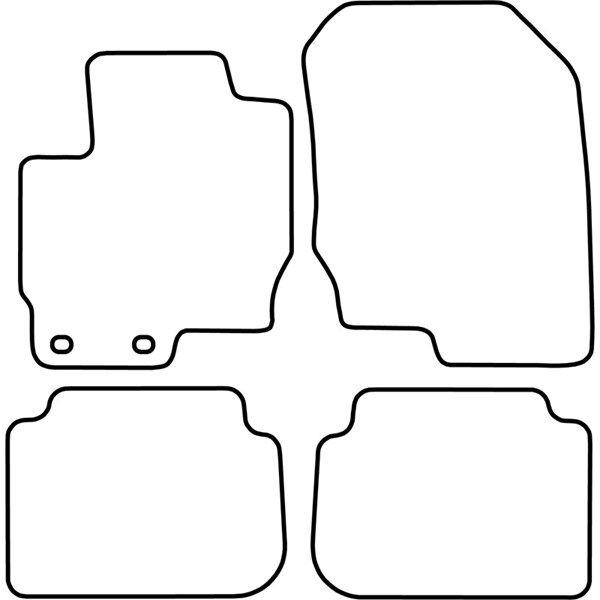 Textilmatta, kupé, Fram och bak Autostyle TM MT524V AutoStyle