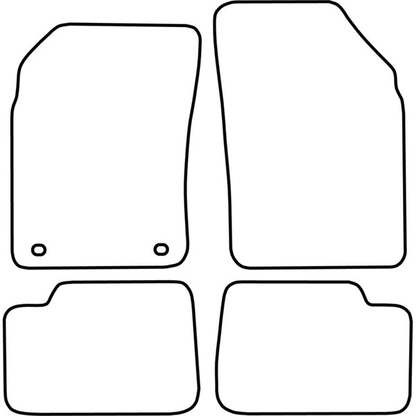 Textilmatta, kupé, Fram och bak Autostyle TM NI501V AutoStyle