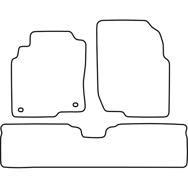 Textilmatta, kupé, Fram och bak Autostyle TM NI513V AutoStyle