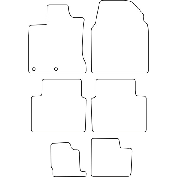 Textilmatta, kupé, Fram och bak Autostyle TM NI523V AutoStyle Textilmatta, kupé, Fram och bak Autostyle TM NI523V AutoStyle