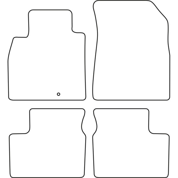 Textilmatta, kupé, Fram och bak Autostyle TM NI528V AutoStyle