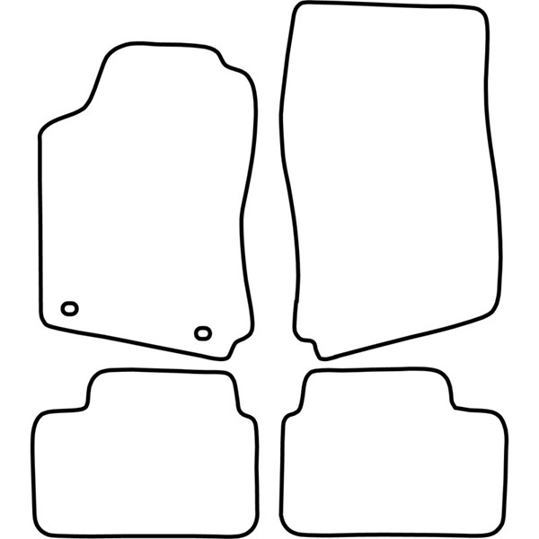 Textilmatta, kupé, Fram och bak Autostyle TM OP516V AutoStyle