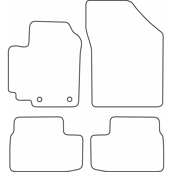 Textilmatta, kupé, Fram och bak Autostyle TM OP530V AutoStyle Textilmatta, kupé, Fram och bak Autostyle TM OP530V AutoStyle