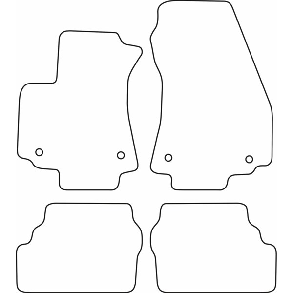 Textilmatta, kupé, Fram och bak Autostyle TM OP532V AutoStyle