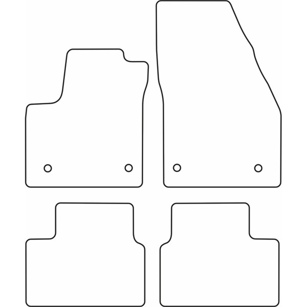 Textilmatta, kupé, Fram och bak Autostyle TM OP538V AutoStyle Textilmatta, kupé, Fram och bak Autostyle TM OP538V AutoStyle