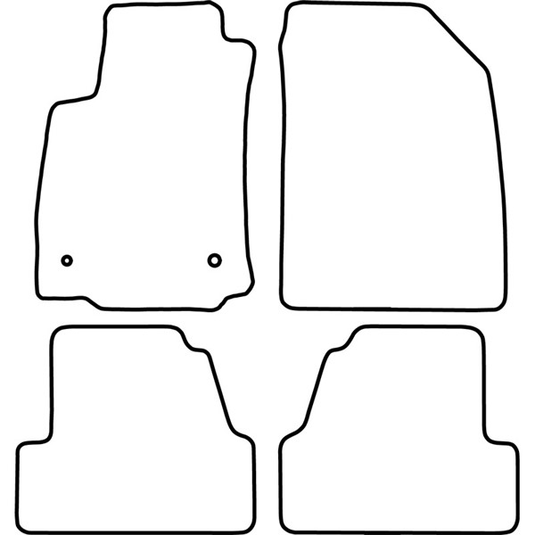Textilmatta, kupé, Fram och bak Autostyle TM OP544V AutoStyle