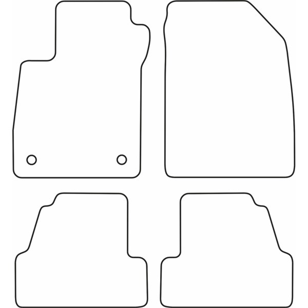 Textilmatta, kupé, Fram och bak Autostyle TM OP544V AutoStyle Textilmatta, kupé, Fram och bak Autostyle TM OP544V AutoStyle