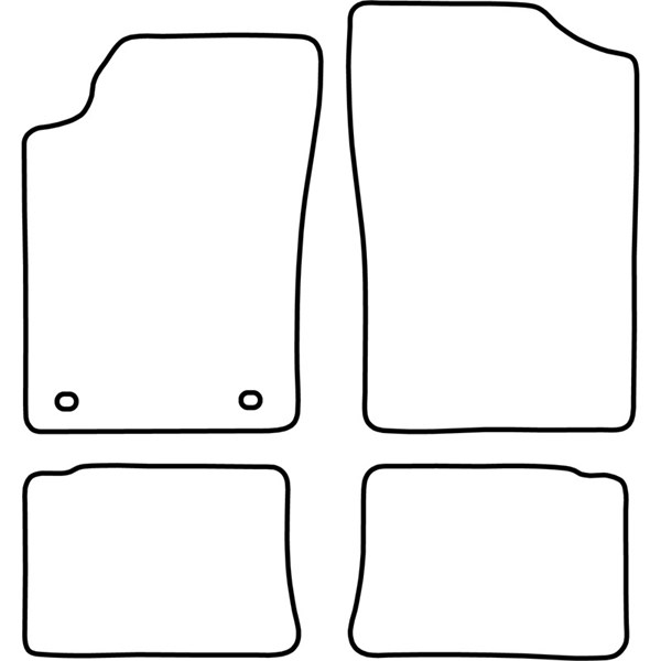 Textilmatta, kupé, Fram och bak Autostyle TM PE502V AutoStyle