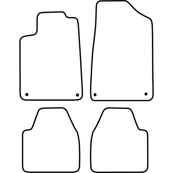 Textilmatta, kupé, Fram och bak Autostyle TM PE511V AutoStyle