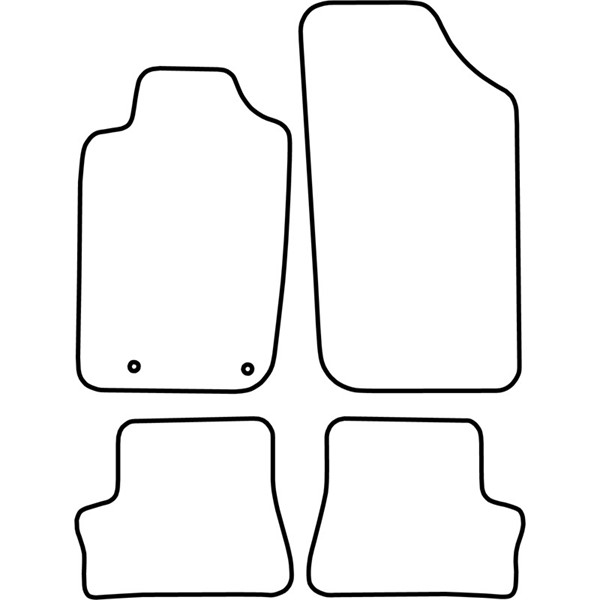 Textilmatta, kupé, Fram och bak Autostyle TM PE513V AutoStyle
