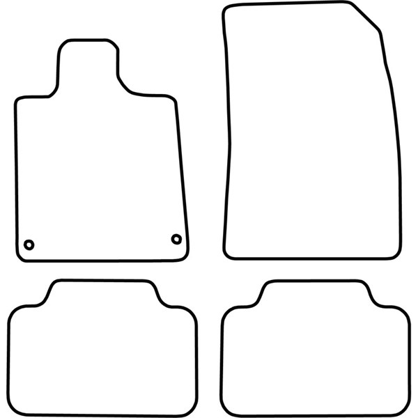 Textilmatta, kupé, Fram och bak Autostyle TM PE521V AutoStyle