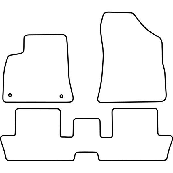 Textilmatta, kupé, Fram och bak Autostyle TM PE528V AutoStyle
