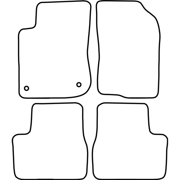 Textilmatta, kupé, Fram och bak Autostyle TM PE532V AutoStyle