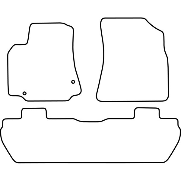 Textilmatta, kupé, Fram och bak Autostyle TM PE536V AutoStyle