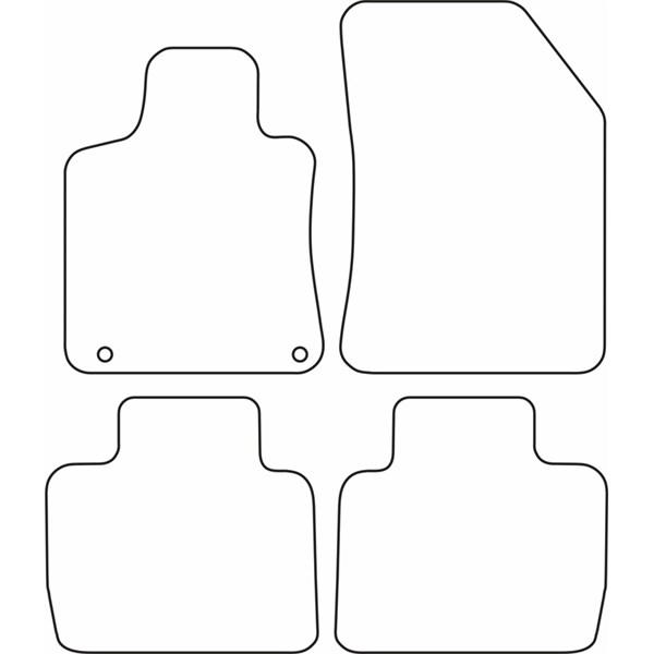 Textilmatta, kupé, Fram och bak Autostyle TM PE547V AutoStyle