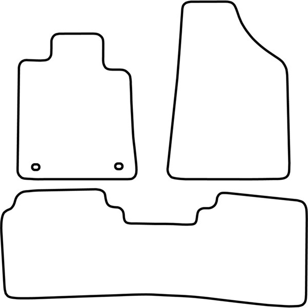Textilmatta, kupé, Fram och bak Autostyle TM RE506V AutoStyle