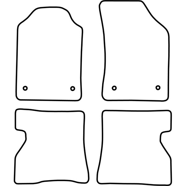 Textilmatta, kupé, Fram och bak Autostyle TM RE537V AutoStyle