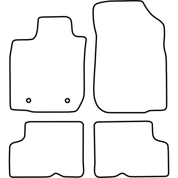Textilmatta, kupé, Fram och bak Autostyle TM RE541V AutoStyle