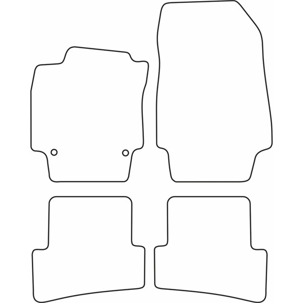 Textilmatta, kupé, Fram och bak Autostyle TM RE551V AutoStyle
