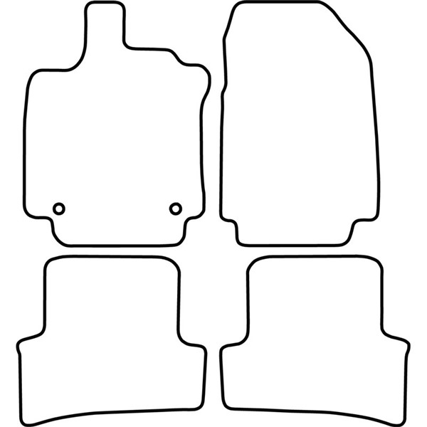 Textilmatta, kupé, Fram och bak Autostyle TM RE552V AutoStyle