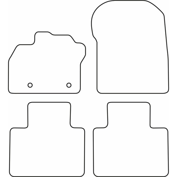 Textilmatta, kupé, Fram och bak Autostyle TM RE553V AutoStyle