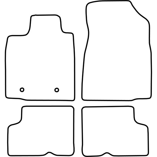 Textilmatta, kupé, Fram och bak Autostyle TM RE554V AutoStyle