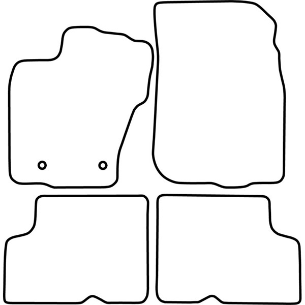 Textilmatta, kupé, Fram och bak Autostyle TM RE555V AutoStyle