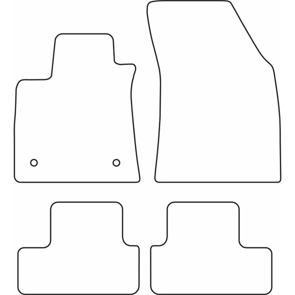 Textilmatta, kupé, Fram och bak Autostyle TM RE568V AutoStyle Textilmatta, kupé, Fram och bak Autostyle TM RE568V AutoStyle