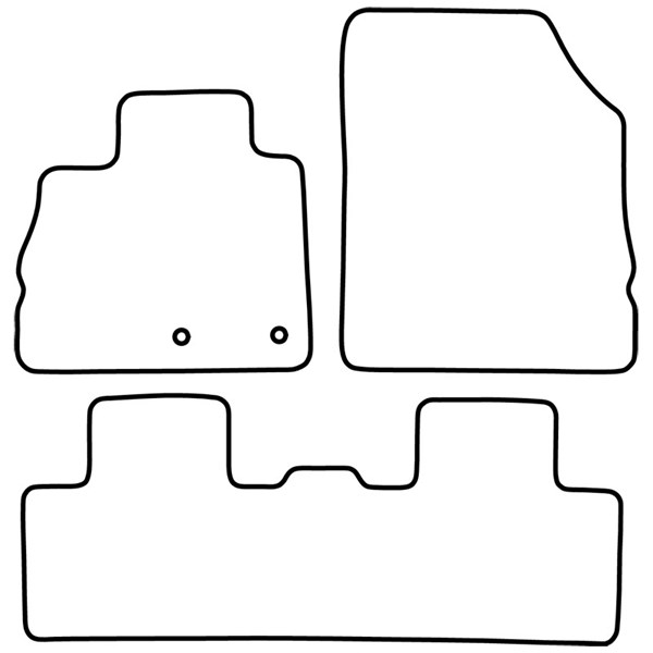 Textilmatta, kupé, Fram och bak Autostyle TM RE570V AutoStyle