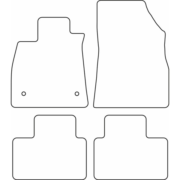 Textilmatta, kupé, Fram och bak Autostyle TM RE571V AutoStyle