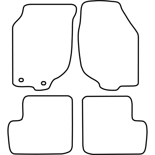 Textilmatta, kupé, Fram och bak Autostyle TM RO504V AutoStyle