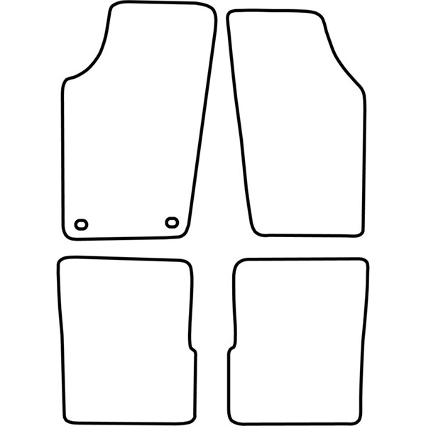Textilmatta, kupé, Fram och bak Autostyle TM SA500V AutoStyle