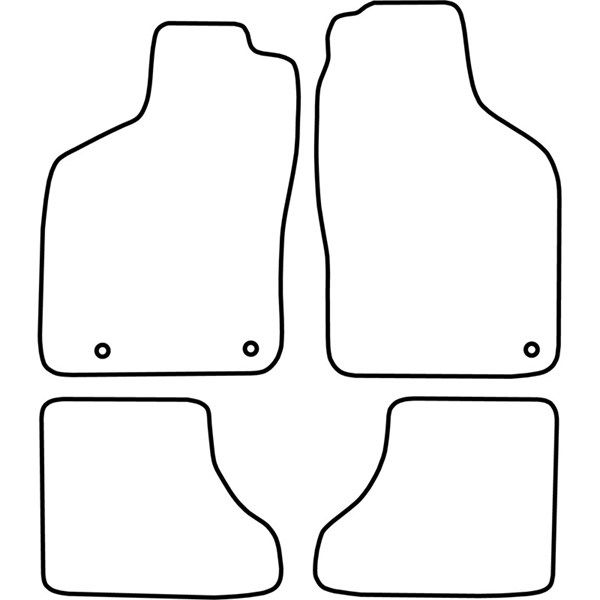 Textilmatta, kupé, Fram och bak Autostyle TM SA502V AutoStyle
