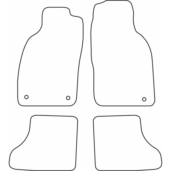 Textilmatta, kupé, Fram och bak Autostyle TM SA506V AutoStyle