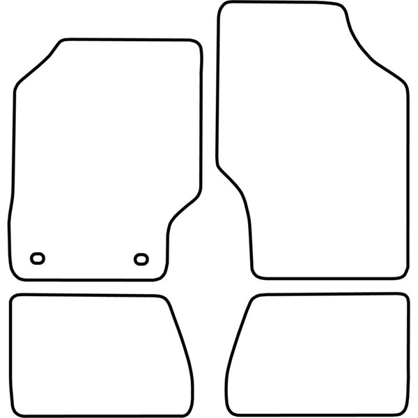 Textilmatta, kupé, Fram och bak Autostyle TM SB501V AutoStyle