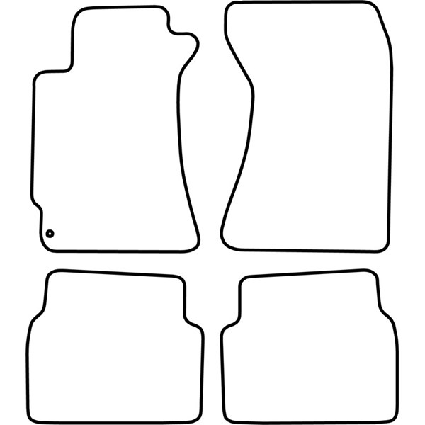 Textilmatta, kupé, Fram och bak Autostyle TM SB509V AutoStyle