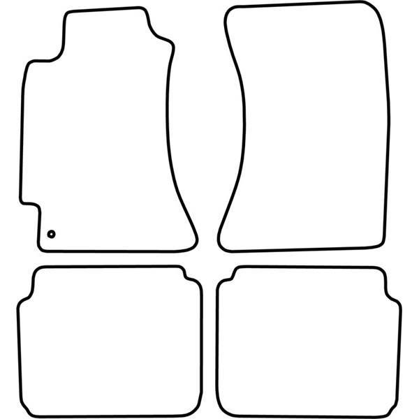 Textilmatta, kupé, Fram och bak Autostyle TM SB512V AutoStyle