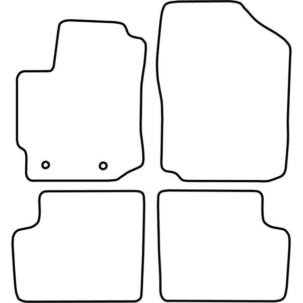 Textilmatta, kupé, Fram och bak Autostyle TM SB515V AutoStyle