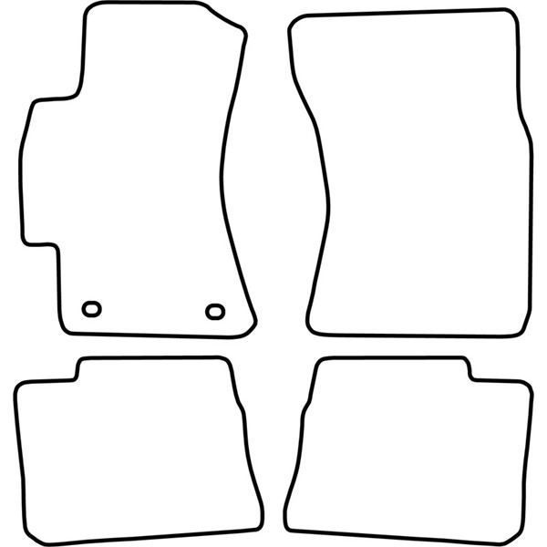 Textilmatta, kupé, Fram och bak Autostyle TM SB516V AutoStyle