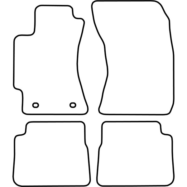 Textilmatta, kupé, Fram och bak Autostyle TM SB517V AutoStyle