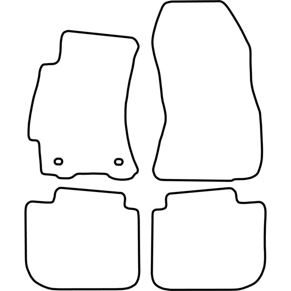 Textilmatta, kupé, Fram och bak Autostyle TM SB518V AutoStyle