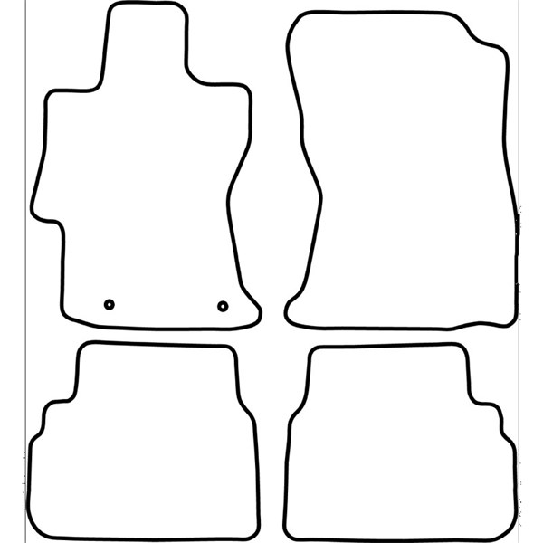Textilmatta, kupé, Fram och bak Autostyle TM SB523V AutoStyle