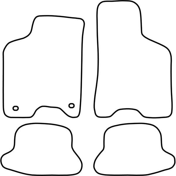 Textilmatta, kupé, Fram och bak Autostyle TM SE505V AutoStyle