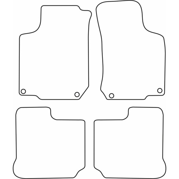 Textilmatta, kupé, Fram och bak Autostyle TM SE508V AutoStyle