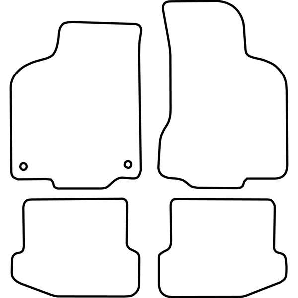 Textilmatta, kupé, Fram och bak Autostyle TM SE509V AutoStyle