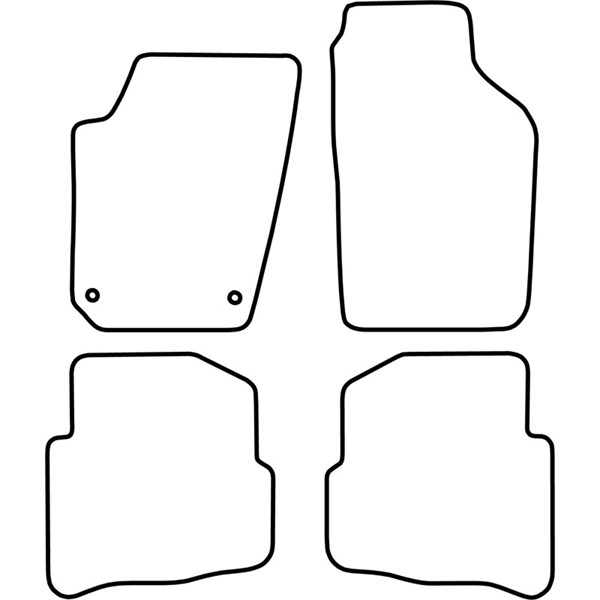Textilmatta, kupé, Fram och bak Autostyle TM SE510V AutoStyle