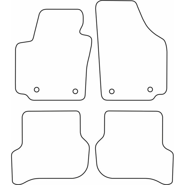 Textilmatta, kupé, Fram och bak Autostyle TM SE511V AutoStyle