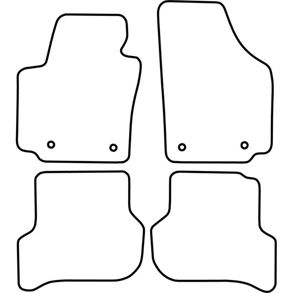 Textilmatta, kupé, Fram och bak Autostyle TM SE514V AutoStyle