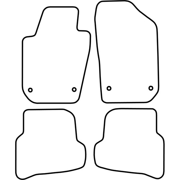 Textilmatta, kupé, Fram och bak Autostyle TM SE517V AutoStyle