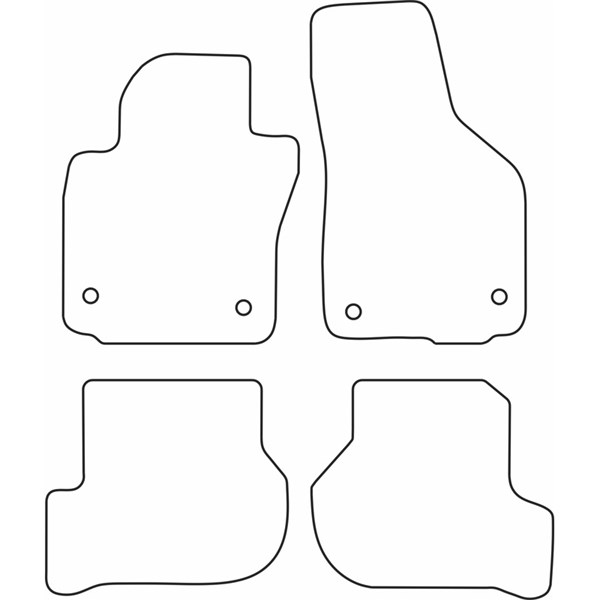 Textilmatta, kupé, Fram och bak Autostyle TM SE518V AutoStyle